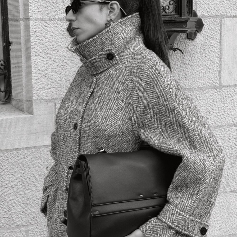 Valeria Massai Fabrique - Rialto Double Flap Handbag in Calfskin Leather